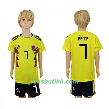 Fotball-VM 2018 Colombia drakt Bacca 7 Barn Hjemmetrøye